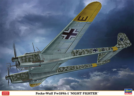 フォッケウルフ Fw189A-1 ナイトファイター プラモデル (ハセガワ 1/72 飛行機 限定生産 No.02286) 商品画像