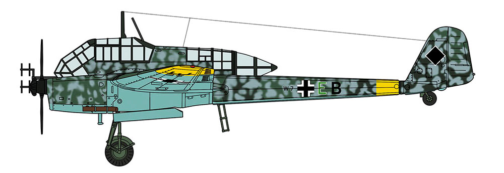 フォッケウルフ Fw189A-1 ナイトファイター プラモデル (ハセガワ 1/72 飛行機 限定生産 No.02286) 商品画像_2