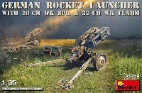 ミニアート 1/35 WW2 ミリタリーミニチュア ドイツ ロケットランチャー w/28cm WK SPR & 32cm WK FLAMM