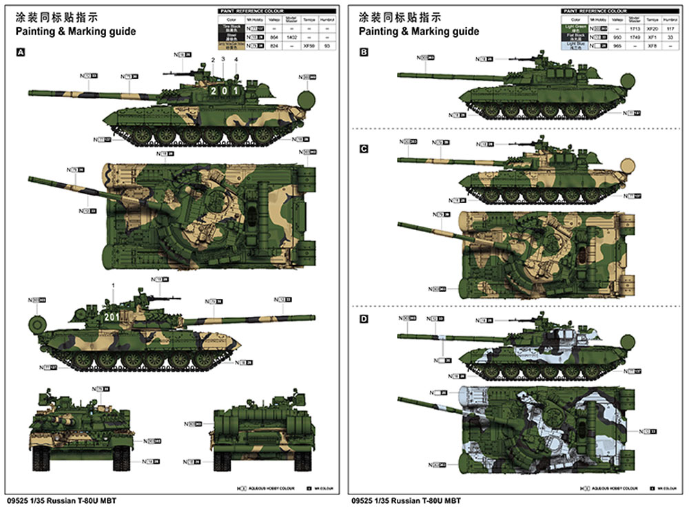 ロシア T-80U 主力戦車 プラモデル (トランペッター 1/35 AFVシリーズ No.09525) 商品画像_1