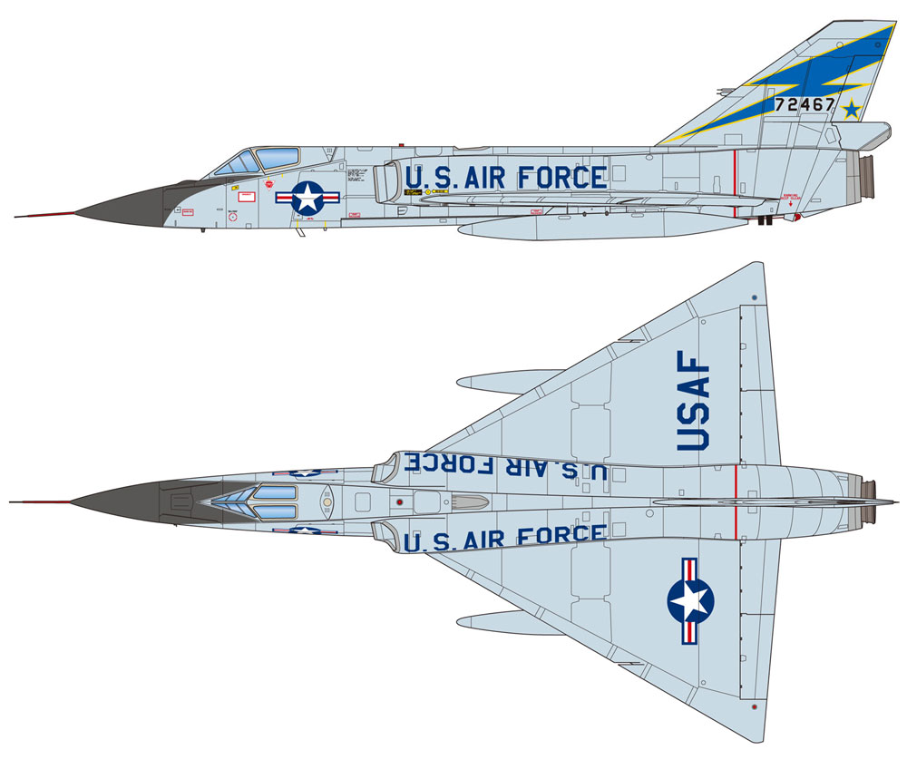 F-106A デルタダート プラモデル (プラッツ フライングカラー セレクション No.FC-010) 商品画像_2