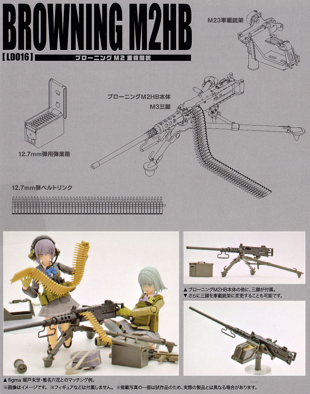 ブローニング M2HB プラモデル (トミーテック リトルアーモリー （little armory） No.LD016) 商品画像_1