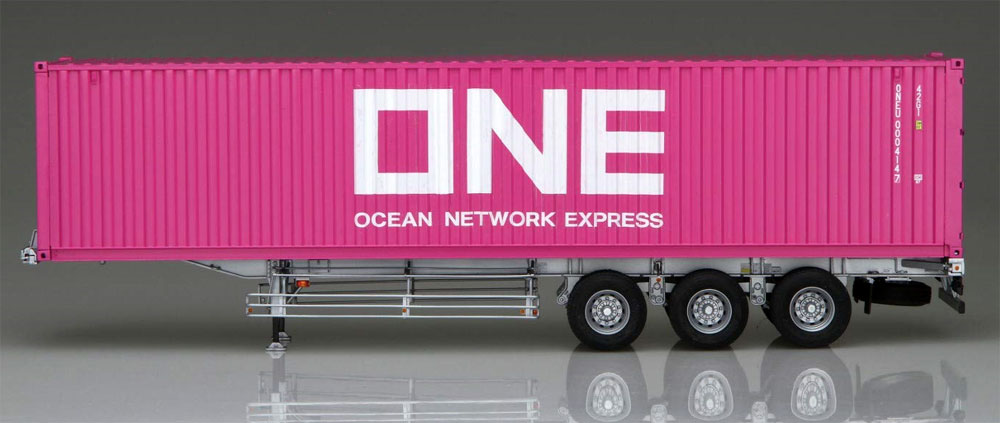 日本トレクス コンテナ セミトレーラ 40ft 3軸 / ONEジャパン プラモデル (アオシマ 1/32 ヘビーフレイト シリーズ No.003) 商品画像_4
