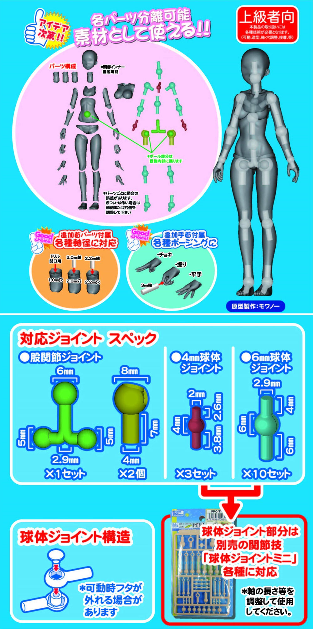 素材ちゃん フレッシュ フィギュア (ホビーベース 間接技EX No.PPC-T044) 商品画像_4