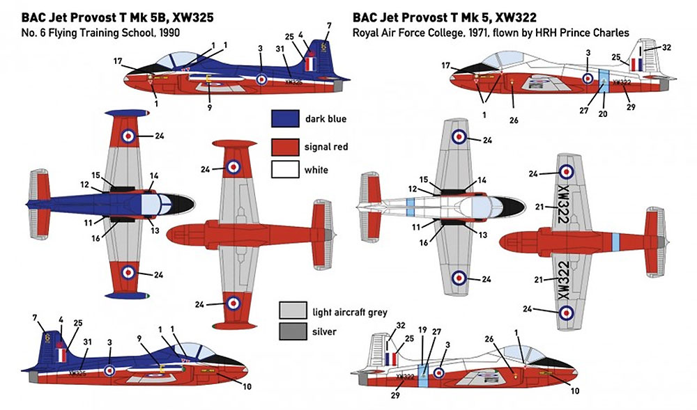 BAC ジェット プロヴォスト T.5 プラモデル (ミニウイング 1/144 インジェクションキット No.mini320) 商品画像_3