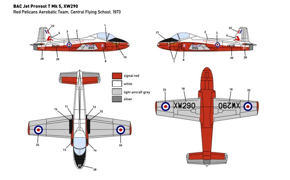 BAC ジェット プロヴォスト T.5 プラモデル (ミニウイング 1/144 インジェクションキット No.mini320) 商品画像_4