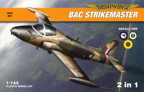 BAC ストライクマスター (ニュージーランド サウジアラビア エクアドル) プラモデル (ミニウイング 1/144 インジェクションキット No.mini321) 商品画像