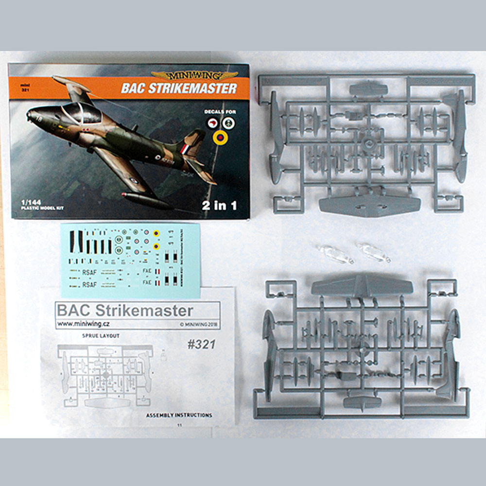 BAC ストライクマスター (ニュージーランド サウジアラビア エクアドル) プラモデル (ミニウイング 1/144 インジェクションキット No.mini321) 商品画像_1