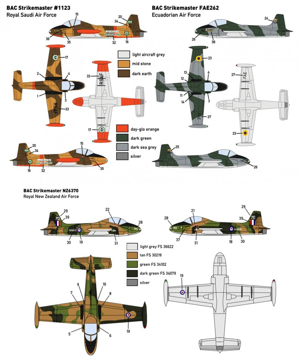 BAC ストライクマスター (ニュージーランド サウジアラビア エクアドル) プラモデル (ミニウイング 1/144 インジェクションキット No.mini321) 商品画像_3