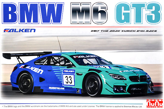 BMW M6 GT3 2017 ニュルブルクリンク 24時間レース プラモデル (NuNu 1/24 レーシングシリーズ No.PN24002) 商品画像