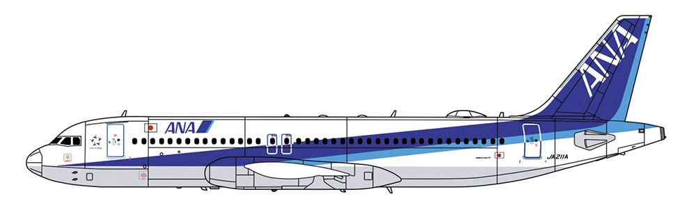 ANA エアバス A320neo プラモデル (ハセガワ 1/200 飛行機 限定生産 No.10828) 商品画像_2