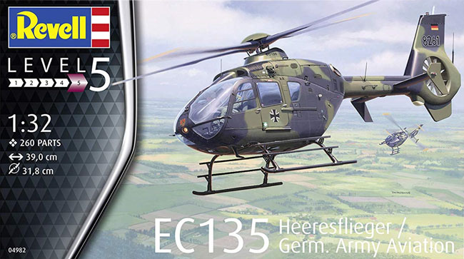 EC135 ドイツ陸軍航空隊 プラモデル (レベル 1/32 Aircraft No.04982) 商品画像