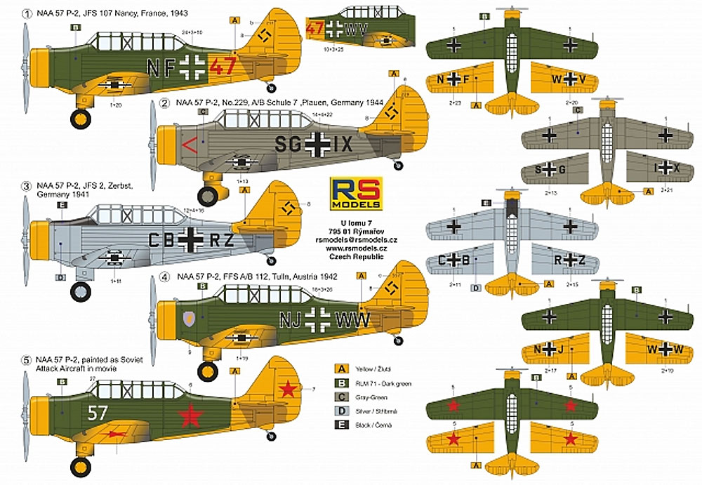 ノースアメリカン NAA-57 P-2 ドイツ空軍 プラモデル (RS MODELS 1/72 エアクラフトモデル No.92228) 商品画像_2