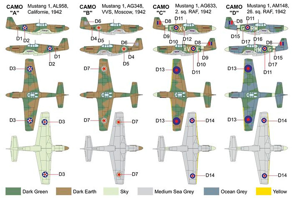 ノースアメリカン マスタング 1 プラモデル (ブレンガン 1/72 Plastic kits No.BRP72031) 商品画像_2