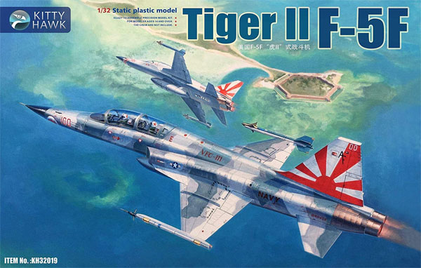 F-5F タイガー 2 プラモデル (キティホーク 1/32 エアモデル No.KH32019) 商品画像