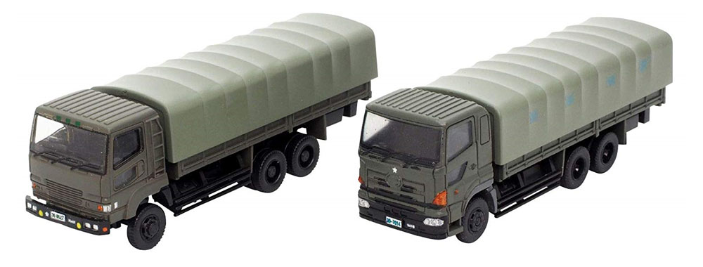 自衛隊 特大型 トラックセット ミニカー (トミーテック ザ・トラックコレクション No.29218) 商品画像_1