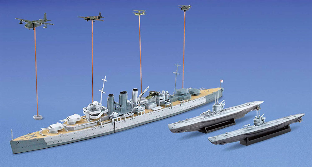 英国海軍 重巡洋艦 ドーセットシャー ビスマルク追撃戦 プラモデル (アオシマ 1/700 ウォーターラインシリーズ No.052686) 商品画像_2