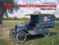 ICM 1/35 ミリタリービークル・フィギュア T型フォード 1917 救急車 前期型 WW1 AAFS