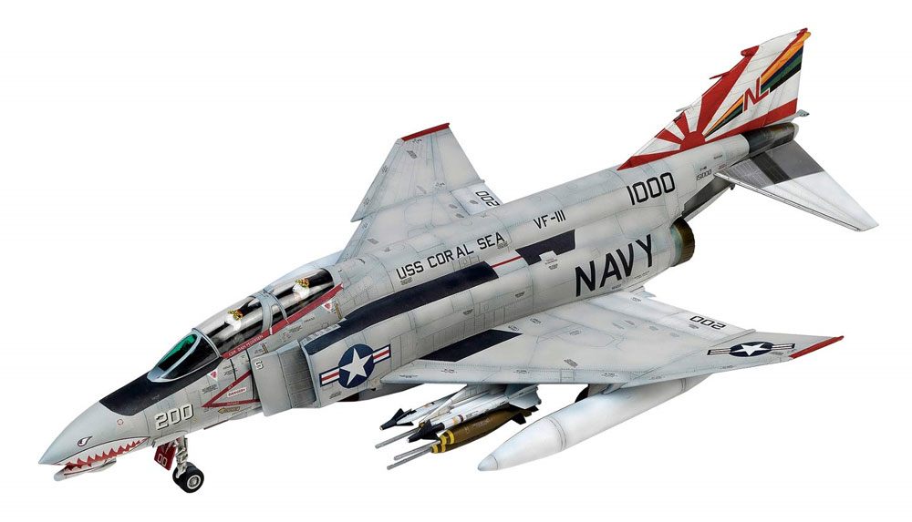 アメリカ海軍 F-4B ファントム 2 VF-111 サンダウナーズ プラモデル (童友社 凄！ プラモデル No.005) 商品画像_2