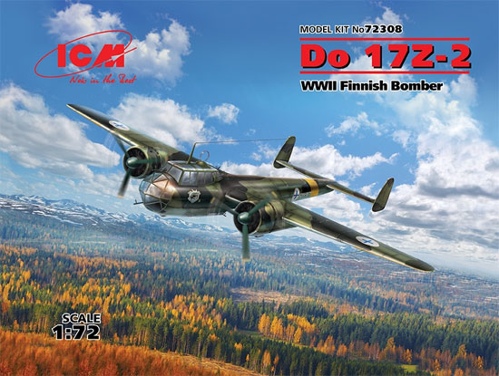 ドルニエ Do17Z-2 フィンランド空軍 プラモデル (ICM 1/72 エアクラフト プラモデル No.72308) 商品画像