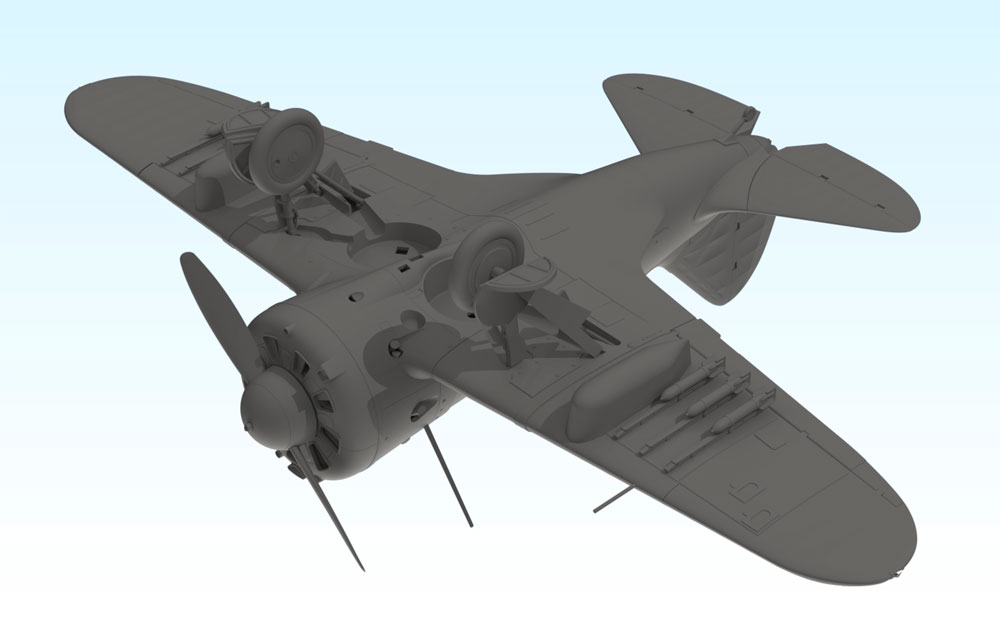 ポリカルポフ I-16 タイプ29 プラモデル (ICM 1/32 エアクラフト No.32003) 商品画像_3