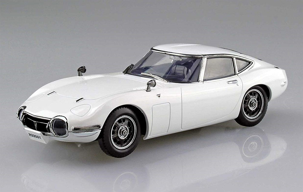 トヨタ 2000GT ペガサスホワイト プラモデル (アオシマ ザ・スナップキット 楽プラ No.005-A) 商品画像_2