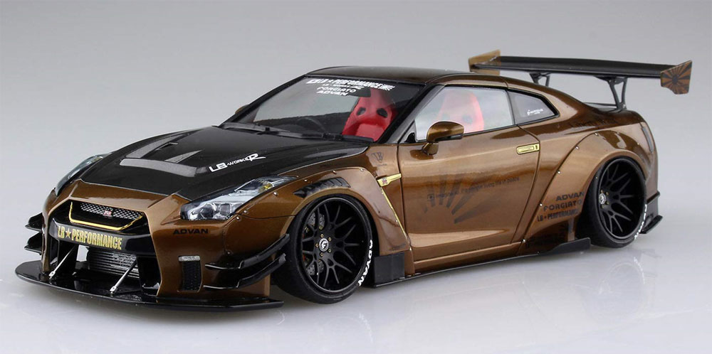 LBワークス R35 GT-R type2 Ver.1 プラモデル (アオシマ 1/24 リバティーウォーク No.012) 商品画像_2