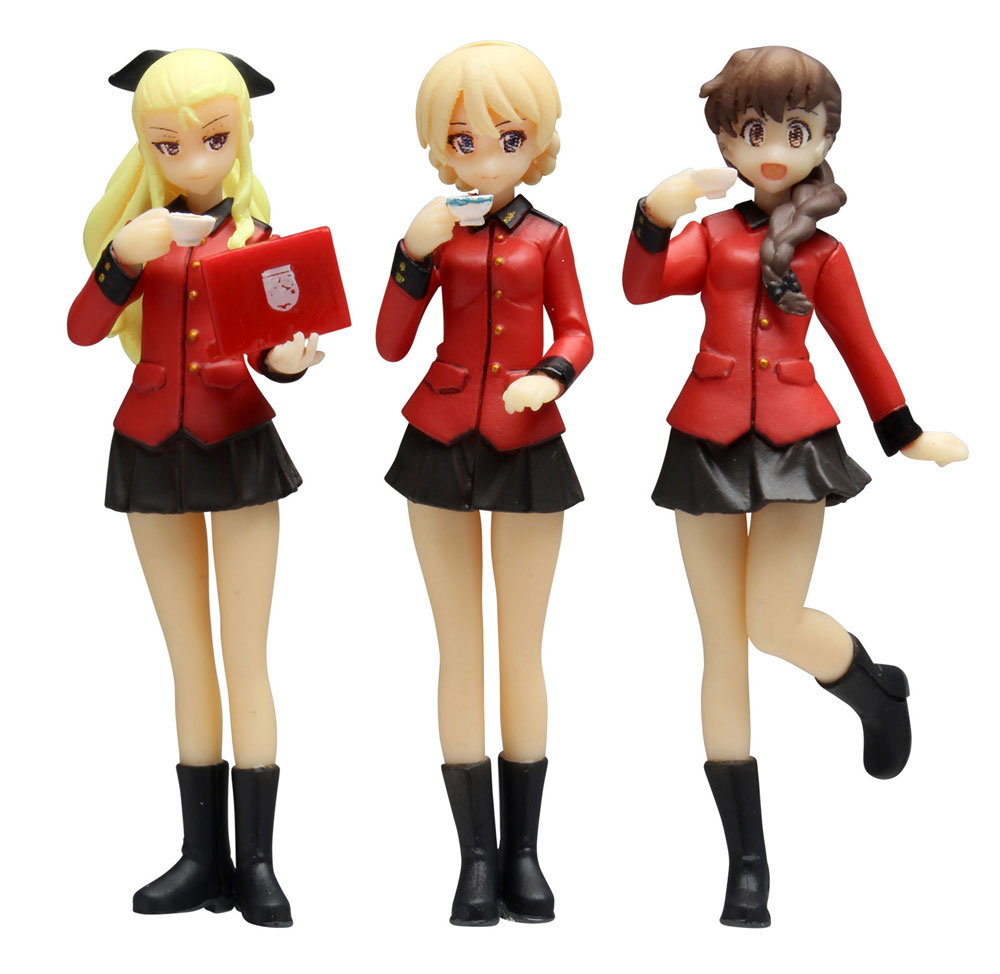 聖グロリアーナ女学院 フィギュアセット (ダージリン/アッサム/ルクリリ) (ガールズ＆パンツァー最終章） レジン (プラッツ ガールズ＆パンツァー No.GPF-033) 商品画像_2