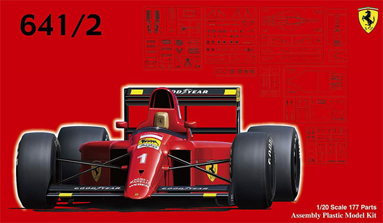 フェラーリ 641/2 メキシコ/フランス グランプリ選択式 プラモデル (フジミ 1/20 GPシリーズ No.GP026) 商品画像