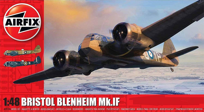 ブリストル ブレニム Mk.1F プラモデル (エアフィックス 1/48 ミリタリーエアクラフト No.A09186) 商品画像