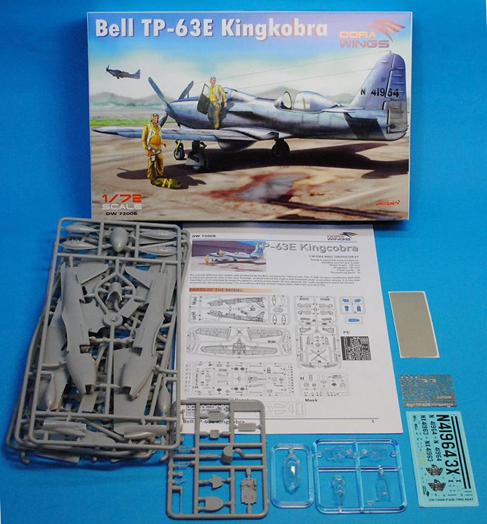 ベル TP-63E キングコブラ 複座練習機型 プラモデル (ドラ ウイングス 1/72 エアクラフト プラモデル No.DW72006) 商品画像_1