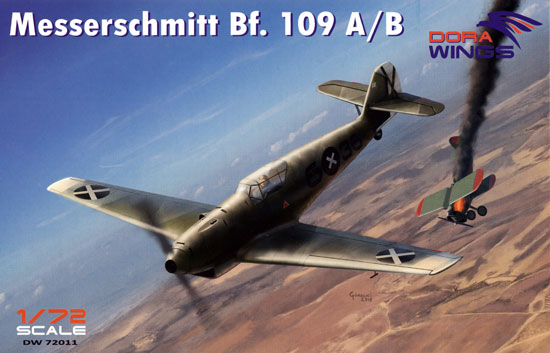 メッサーシュミット Bf109A/B コンドル軍団 プラモデル (ドラ ウイングス 1/72 エアクラフト プラモデル No.DW72011) 商品画像