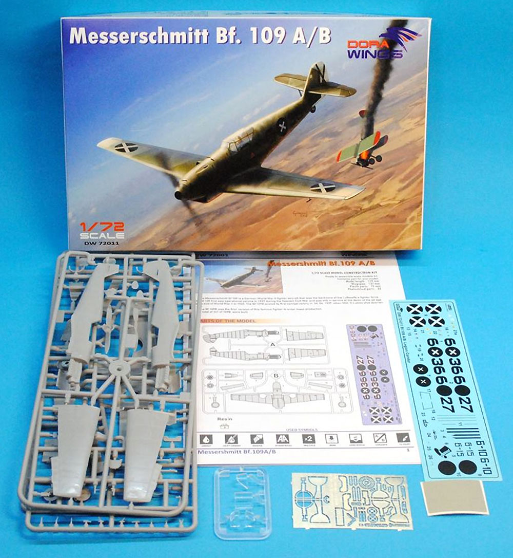 メッサーシュミット Bf109A/B コンドル軍団 プラモデル (ドラ ウイングス 1/72 エアクラフト プラモデル No.DW72011) 商品画像_1