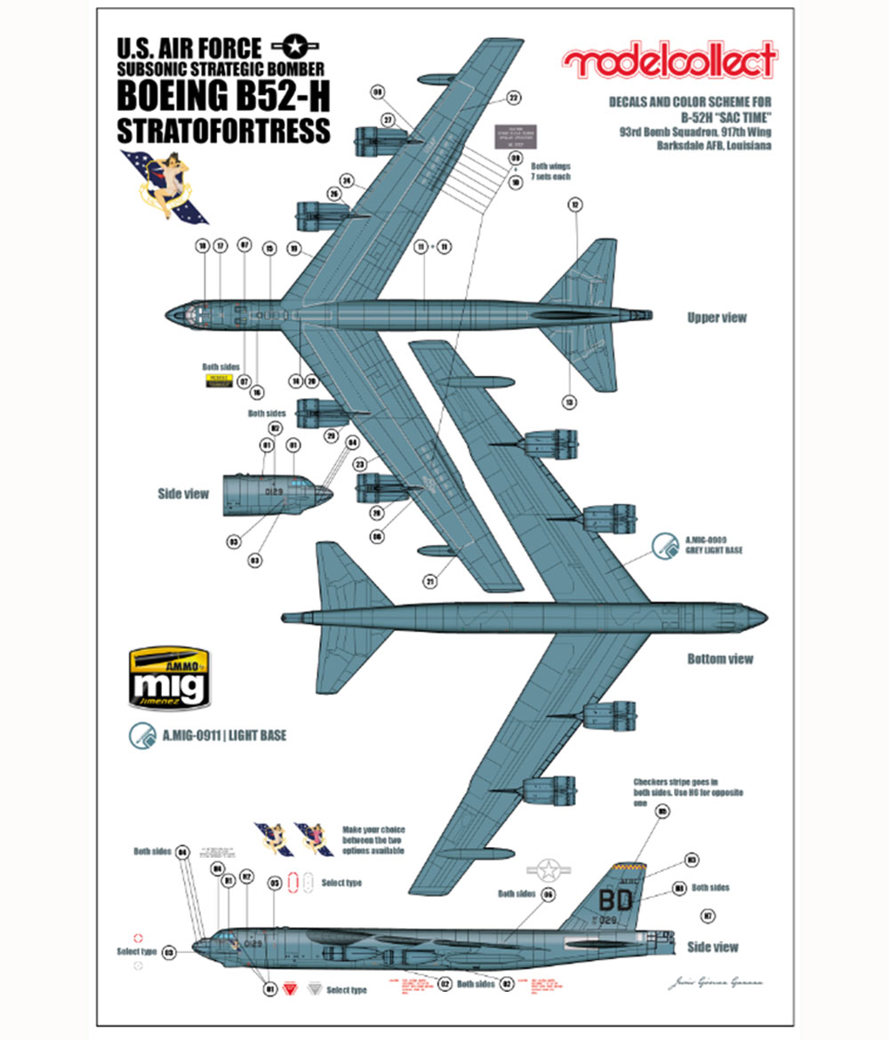 B-52H ストラトフォートレス プラモデル (モデルコレクト 1/72 エアクラフト プラモデル No.UA72200) 商品画像_1