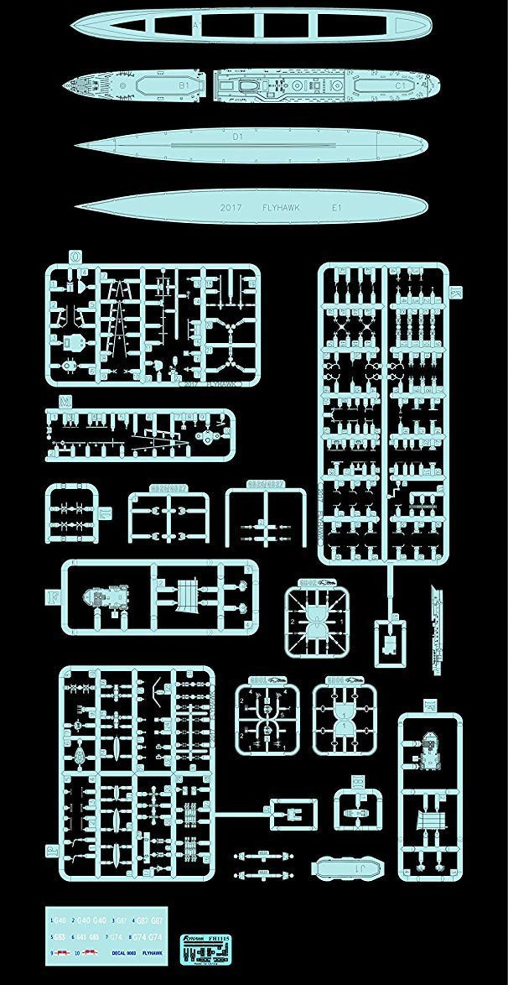 イギリス海軍 駆逐艦 ランス プラモデル (フライホーク 1/700 艦船 No.FH1115) 商品画像_2