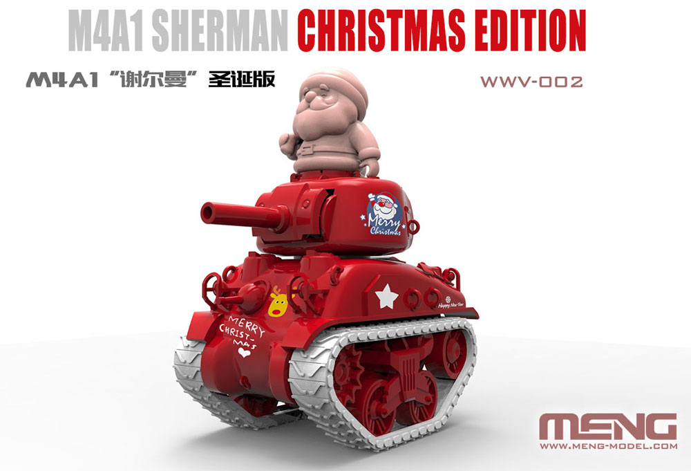 M4A1 シャーマン クリスマスver. プラモデル (MENG-MODEL WORLD WAR TOONS No.WWV-002) 商品画像_2