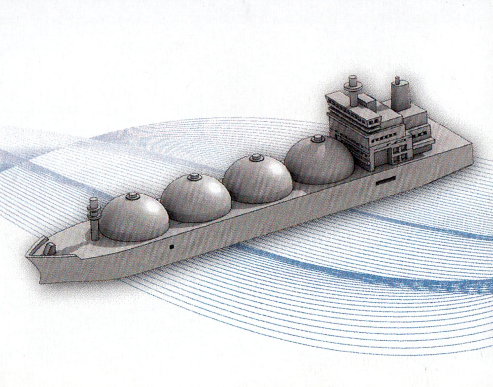 LNG船 B プラモデル (モデリウム GEO Elemental Vessel シリーズ No.004) 商品画像_2