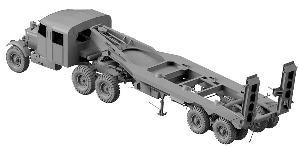 イギリス スキャメル パイオニア TRMU30/TRCU30 30t タンクトランスポーター 後期型 グースネック プラモデル (サンダーモデル プラスチックモデルキット No.35207) 商品画像_3