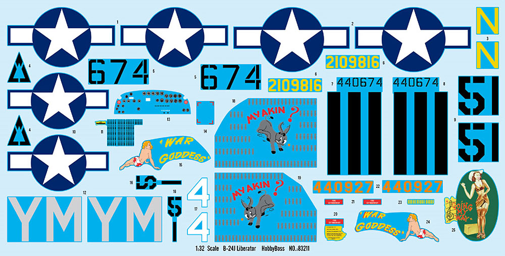 B-24J リベレーター プラモデル (ホビーボス 1/32 エアクラフト シリーズ No.83211) 商品画像_3