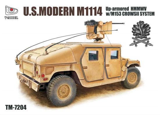 M1114 ハンヴィー w/M153 クロウ 2 システム アイアンオークリーフセット プラモデル (ティーモデル 1/72 ミリタリー プラモデル No.TM7204-I) 商品画像