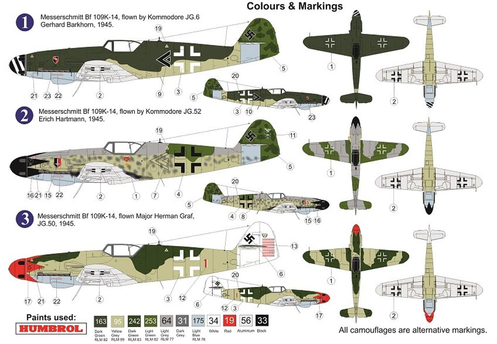 メッサーシュミット Bf109K-14 クーアフュルスト エース プラモデル (AZ model 1/72 エアクラフト プラモデル No.AZ7601) 商品画像_1