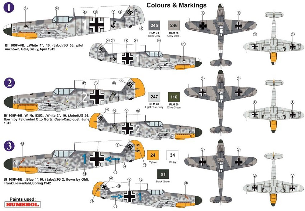 メッサーシュミット Bf109F-4B フリードリヒ プラモデル (AZ model 1/72 エアクラフト プラモデル No.AZ7602) 商品画像_1