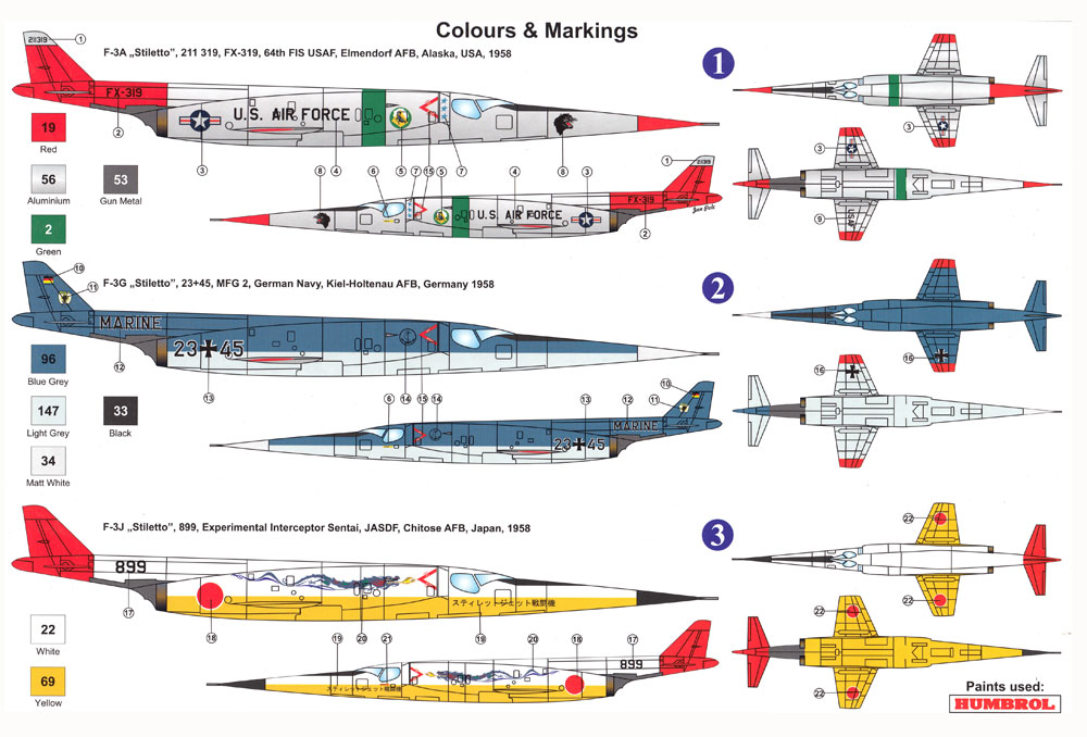 ダグラス F-3 戦闘機 スティレット実用型 プラモデル (AZ model 1/72 エアクラフト プラモデル No.AZ7598) 商品画像_1