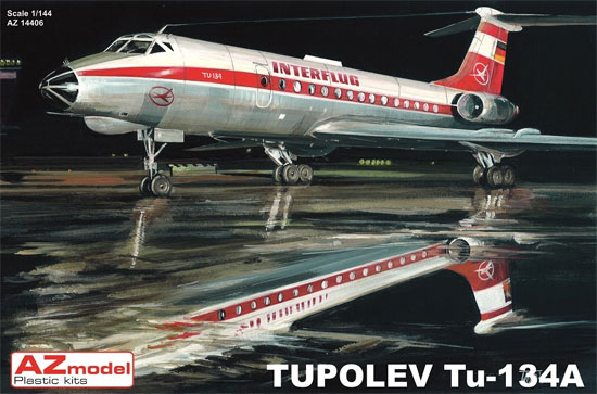 ツポレフ Tu-134 インターフルーク プラモデル (AZ model 1/144 Airport （エアライナーなど） No.AZ14406) 商品画像