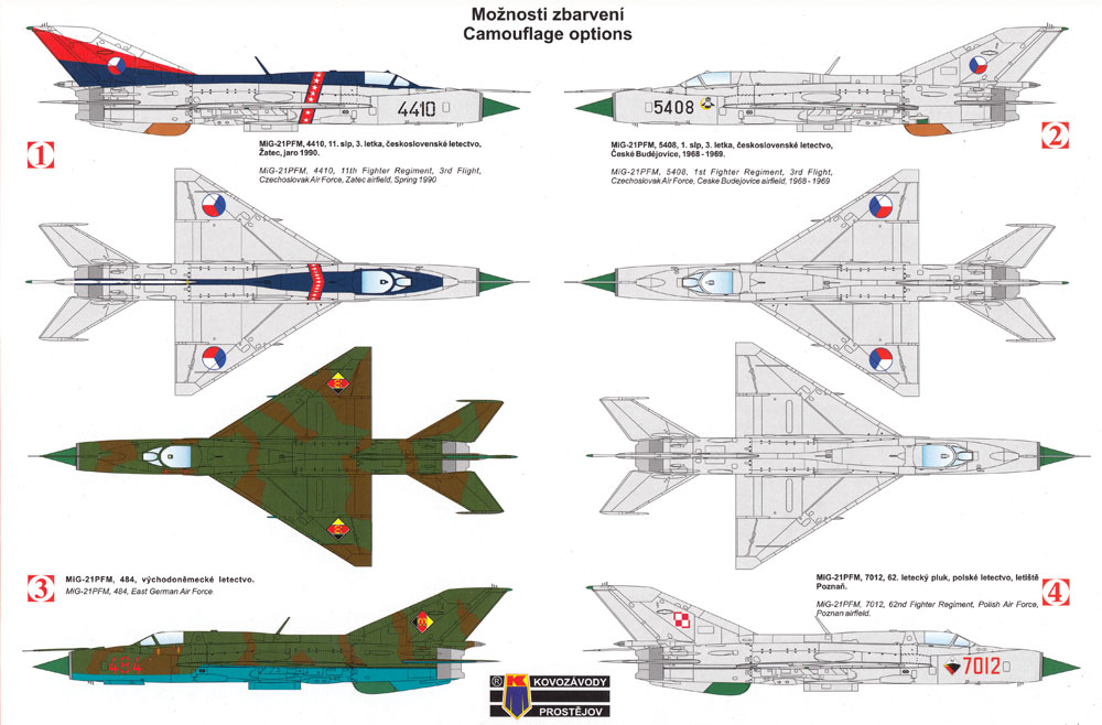 MiG-21PFM フィッシュベッド F プラモデル (KPモデル 1/72 エアクラフト プラモデル No.KPM0122) 商品画像_1