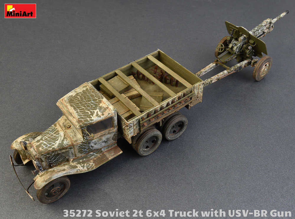 ソビエト 2トン 6x4 トラック w/76mm USV-BR プラモデル (ミニアート 1/35 WW2 ミリタリーミニチュア No.35272) 商品画像_3