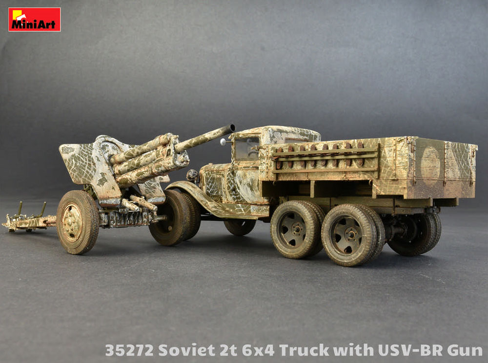 ソビエト 2トン 6x4 トラック w/76mm USV-BR プラモデル (ミニアート 1/35 WW2 ミリタリーミニチュア No.35272) 商品画像_4