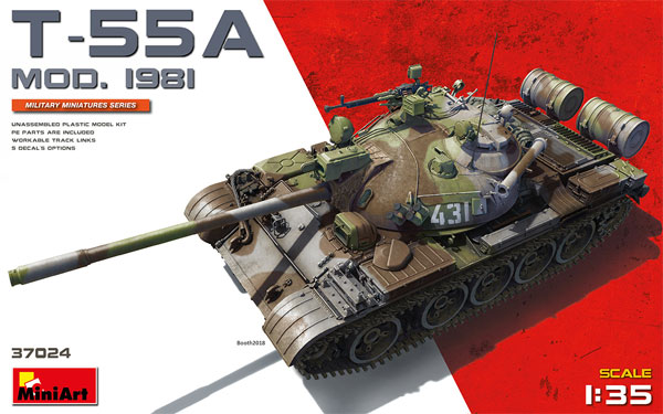 T-55A mod.1981 プラモデル (ミニアート 1/35 ミリタリーミニチュア No.37024) 商品画像