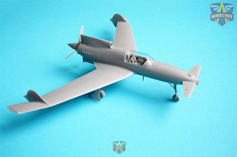 カーチス XP-55 アセンダー 試作戦闘機 プラモデル (モデルズビット 1/48 エアクラフト プラモデル No.4808) 商品画像_3