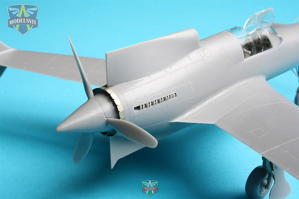 カーチス XP-55 アセンダー 試作戦闘機 プラモデル (モデルズビット 1/48 エアクラフト プラモデル No.4808) 商品画像_4